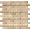 MSI Tuscany Ivory 12 In. X 12 In. X 10mm Honed Beveled Travertine Mesh-Mounted Mosaic Tile (10 Sq. Ft. / Case)