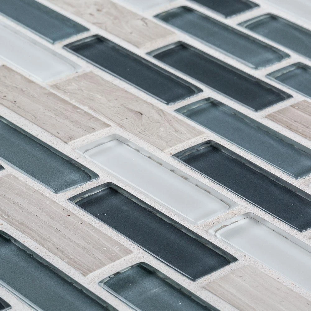 Jeffrey Court Dolphin Tail Blue 9.75 In. X 12 In. X 6 Mm Interlocking Glass Mosaic Tile 1 Jeffrey Court Dolphin Tail Blue 9.75 In. X 12 In. X 6 Mm Interlocking Glass Mosaic Tile