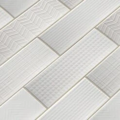 MSI Citylights Pure 3D Mix 12 In. X 4 In. Glossy Ceramic White Textured Subway Tile (9.9 Sq. Ft. / Case) 19 MSI Citylights Pure 3D Mix 12 In. X 4 In. Glossy Ceramic White Textured Subway Tile (9.9 Sq. Ft. / Case) -Floor Promotion Store a4728ac0b35d60eacd2c8ef73bc5ff7a 1800x1800