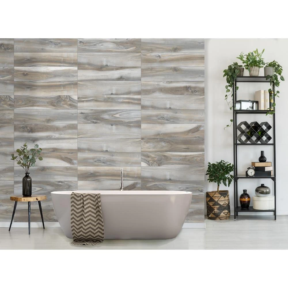 Florida Tile Home Collection Outer Banks Blue 8 In. X 36 In. Matte Porcelain Floor And Wall Tile (367.2 Sq. Ft. / Pallet) 3 Florida Tile Home Collection Outer Banks Blue 8 In. X 36 In. Matte Porcelain Floor And Wall Tile (367.2 Sq. Ft. / Pallet) - Image 3