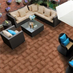 Topeakmart 12''x12''Interlocking Wood Flooring Tiles Indoor & Outdoor For Patio Garden Deck Poolside Pack Of 27 Natural Wood -Floor Promotion Store ad23bf98 65d6 4be7 8737 e1b10cf269f4 1.afdcdd8f73c8eae6d26d13ed9e6f851d 1800x1800