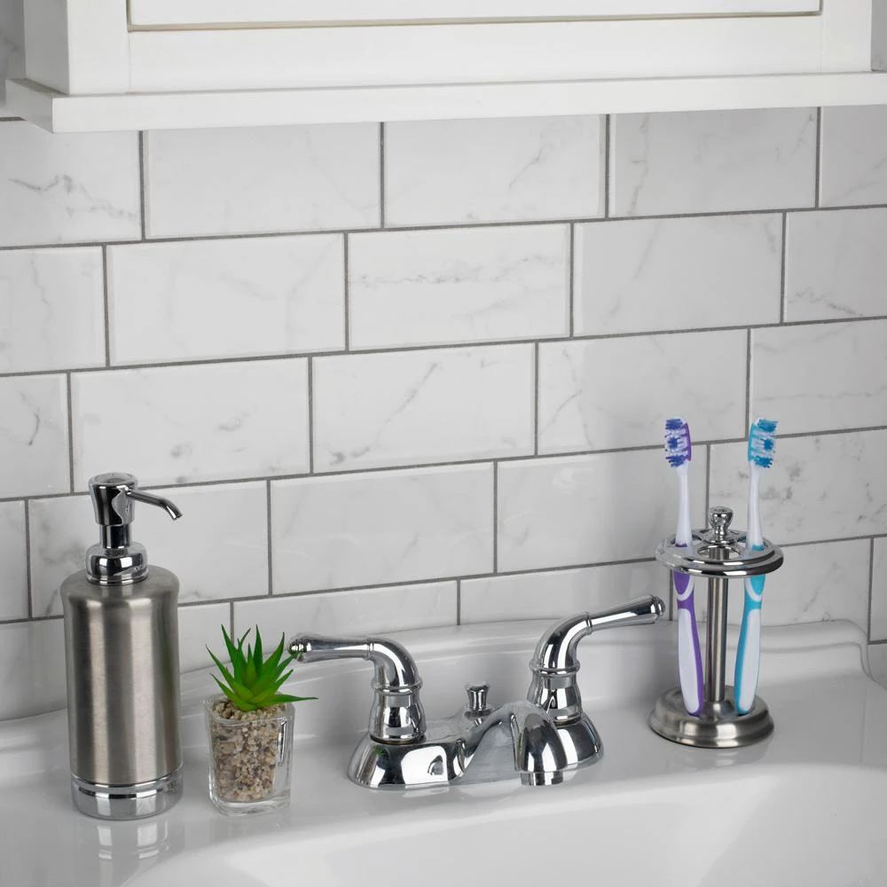 Merola Tile Classico Carrara Glossy 3 In. X 6 In. Ceramic Subway Wall Tile (6.03 Sq. Ft. / Case) 15 Merola Tile Classico Carrara Glossy 3 In. X 6 In. Ceramic Subway Wall Tile (6.03 Sq. Ft. / Case) - Image 15