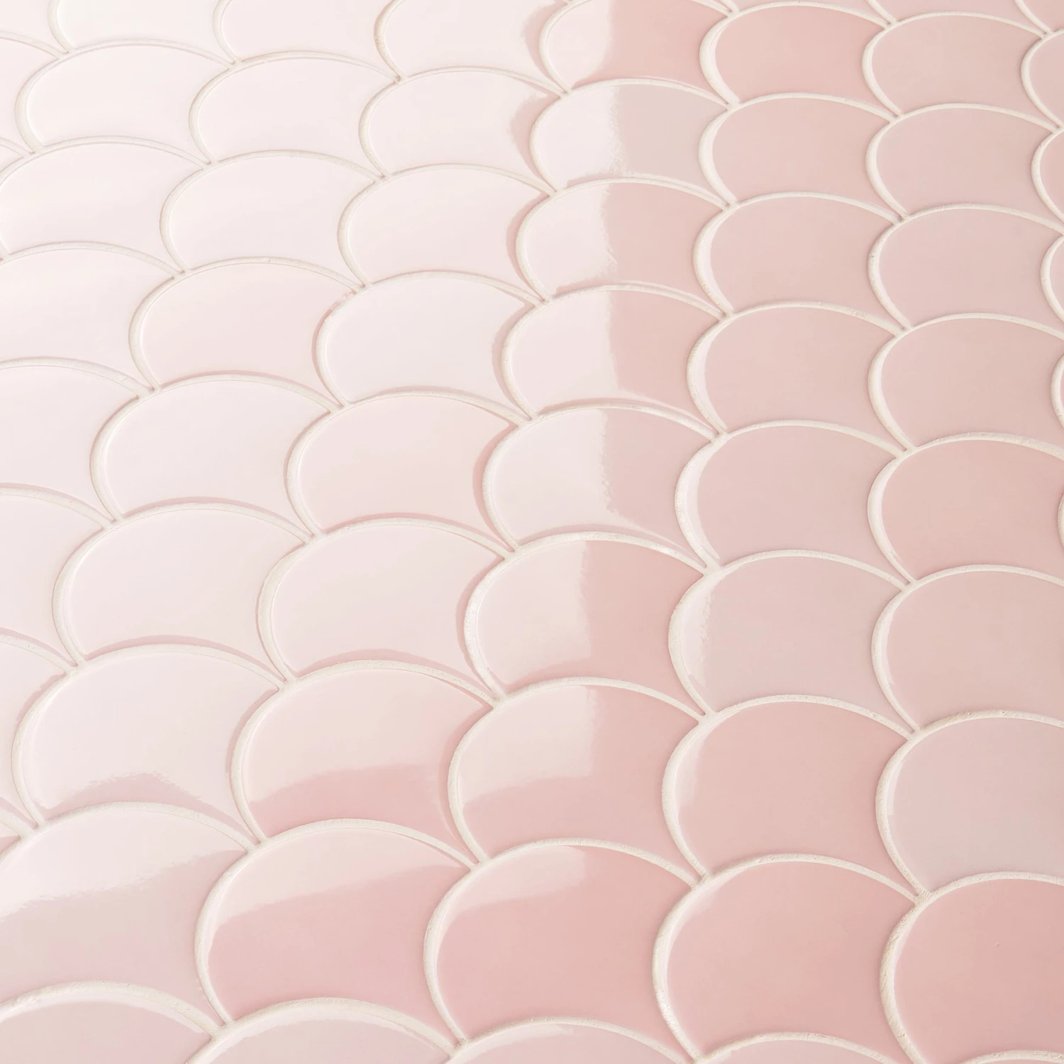 Bond Tile Riptide Rose 2.44 In. X 5 In. Fish Scale Polished Ceramic Wall Tile (48 Pieces 4.06 Sq. Ft. / Case) 3 Bond Tile Riptide Rose 2.44 In. X 5 In. Fish Scale Polished Ceramic Wall Tile (48 Pieces 4.06 Sq. Ft. / Case) - Image 3