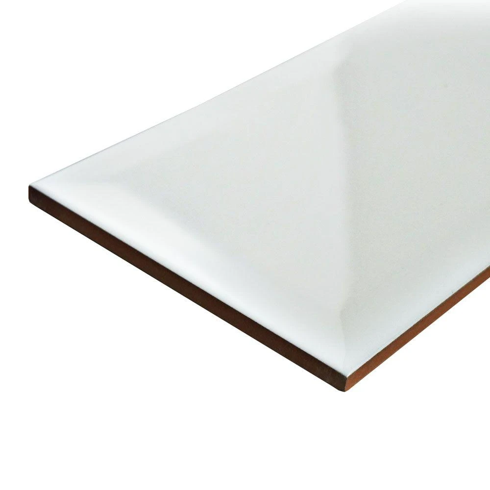 Merola Tile Santorini Biselado Blanco 4 In. X 7-7/8 In. Ceramic Subway Wall Tile (12 Sq. Ft. / Case) 3 Merola Tile Santorini Biselado Blanco 4 In. X 7-7/8 In. Ceramic Subway Wall Tile (12 Sq. Ft. / Case) - Image 3