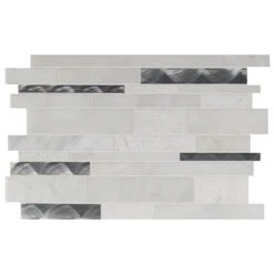 MSI Moderno Blanco Interlocking 12 In. X 18 In. X 8 Mm Metal Stone Blend Mesh-Mounted Mosaic Tile (15 Sq. Ft. / Case) 23 MSI Moderno Blanco Interlocking 12 In. X 18 In. X 8 Mm Metal Stone Blend Mesh-Mounted Mosaic Tile (15 Sq. Ft. / Case) -Floor Promotion Store b16f369444c316907e6bf92664466cce 0f610d74 412a 485e a023 af9f1af04b8c 1800x1800