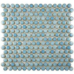 Merola Tile Hudson Penny Round Matte Black 12 In. X 12-5/8 In. X 5 Mm Porcelain Mosaic Tile (10.74 Sq. Ft. / Case) 26 Merola Tile Hudson Penny Round Matte Black 12 In. X 12-5/8 In. X 5 Mm Porcelain Mosaic Tile (10.74 Sq. Ft. / Case) -Floor Promotion Store b58157efb3bc844c96f34d943f096280 1800x1800