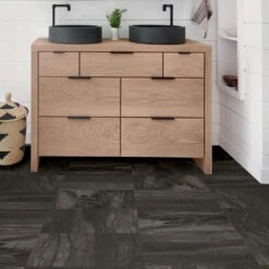 FloorPops Raven 12 In. W X 12 In. L Peel And Stick Floor Vinyl Tiles (20 Tiles, 20 Sq. Ft. Case) 9 FloorPops Raven 12 In. W X 12 In. L Peel And Stick Floor Vinyl Tiles (20 Tiles, 20 Sq. Ft. Case) -Floor Promotion Store b5e2ff1ce91be159b1c3fec9e206a6fa 1800x1800