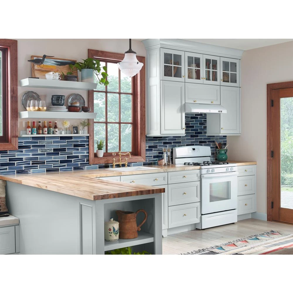 MSI Oceania Azul Subway 11.75 In. X 12 In. X 8 Mm Glass Mesh-Mounted Mosaic Tile (9.8 Sq. Ft/case) 6 MSI Oceania Azul Subway 11.75 In. X 12 In. X 8 Mm Glass Mesh-Mounted Mosaic Tile (9.8 Sq. Ft/case) - Image 6