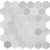 MSI Greecian White Hexagon 12 In. X 11.75 In. X 10mm Polished Marble Mesh-Mounted Mosaic Tile (9.8 Sq. Ft. / Case)