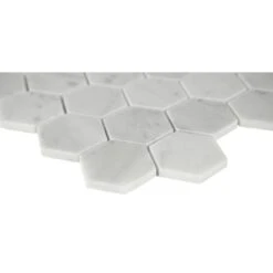 MSI Carrara White Hexagon 11.75 In. X 12 In. X 8mm Honed Marble Mesh-Mounted Mosaic Tile (9.8 Sq. Ft./case) 11 MSI Carrara White Hexagon 11.75 In. X 12 In. X 8mm Honed Marble Mesh-Mounted Mosaic Tile (9.8 Sq. Ft./case) -Floor Promotion Store b7bf5520dd44de515c948f8ee2ca435c 1800x1800