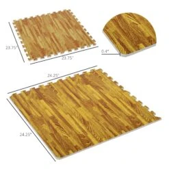 HOMCOM Soozier 18 Piece 24" X 24" High-Density Anti-Slip Water Resistant Interlocking Foam Floor Tile Mats 72Sqft -Floor Promotion Store b9adec0c 6def 44b8 b119 e4703e5258ec.040b61b01d22f413dcda9d3d8eceafce 1800x1800