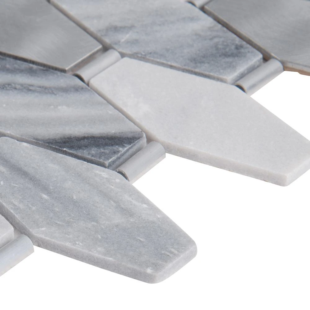 MSI Ankara 13 In. X 11.61 In. X 6mm Textured Stone Metal Mesh-Mounted Mosaic Tile (15.75 Sq. Ft. / Case) 5 MSI Ankara 13 In. X 11.61 In. X 6mm Textured Stone Metal Mesh-Mounted Mosaic Tile (15.75 Sq. Ft. / Case) - Image 5