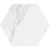 Toscana Carrara Hexagon 9 In. X 10 In. Matte Glazed Porcelain Floor And Wall Tile (8.06 Sq. Ft. / Case)
