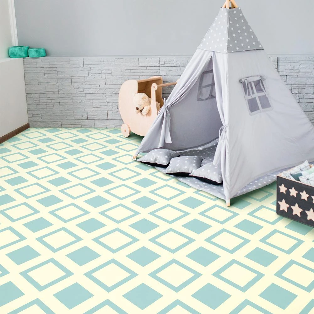 IVC Times Square Blue Residential Vinyl Sheet, Sold By 13.2 Ft. Wide X Custom Length 2 IVC Times Square Blue Residential Vinyl Sheet, Sold By 13.2 Ft. Wide X Custom Length - Image 2