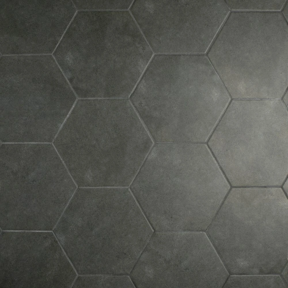 Merola Tile Vintage Hex Marengo 8-5/8 In. X 9-7/8 In. Porcelain Floor And Wall Tile (11.56 Sq. Ft. / Case) 4 Merola Tile Vintage Hex Marengo 8-5/8 In. X 9-7/8 In. Porcelain Floor And Wall Tile (11.56 Sq. Ft. / Case) - Image 4