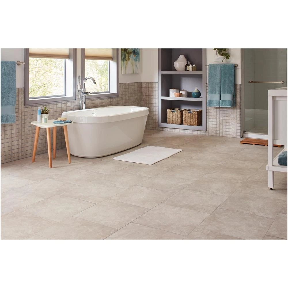 Portland Stone Gray 12 In. X 12 In. X 6.35 Mm Ceramic Mosaic Floor And Wall Tile (1 Sq. Ft. / Piece) 3 Portland Stone Gray 12 In. X 12 In. X 6.35 Mm Ceramic Mosaic Floor And Wall Tile (1 Sq. Ft. / Piece) - Image 3