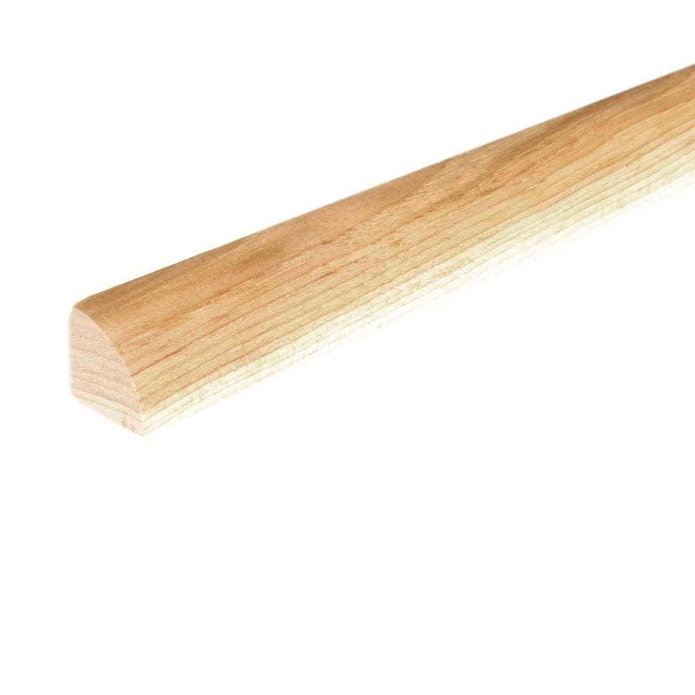 Solid Hardwood Unfinished 0.75 In. T X 0.75 In. W X 94 In. L Quarter Round Molding 1 Solid Hardwood Unfinished 0.75 In. T X 0.75 In. W X 94 In. L Quarter Round Molding
