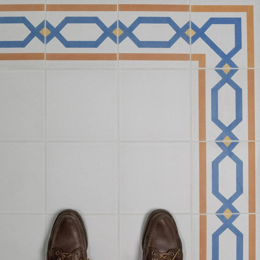 Merola Tile Revival White 7-3/4 In. X 7-3/4 In. Ceramic Floor And Wall Tile 9 Merola Tile Revival White 7-3/4 In. X 7-3/4 In. Ceramic Floor And Wall Tile - Image 9