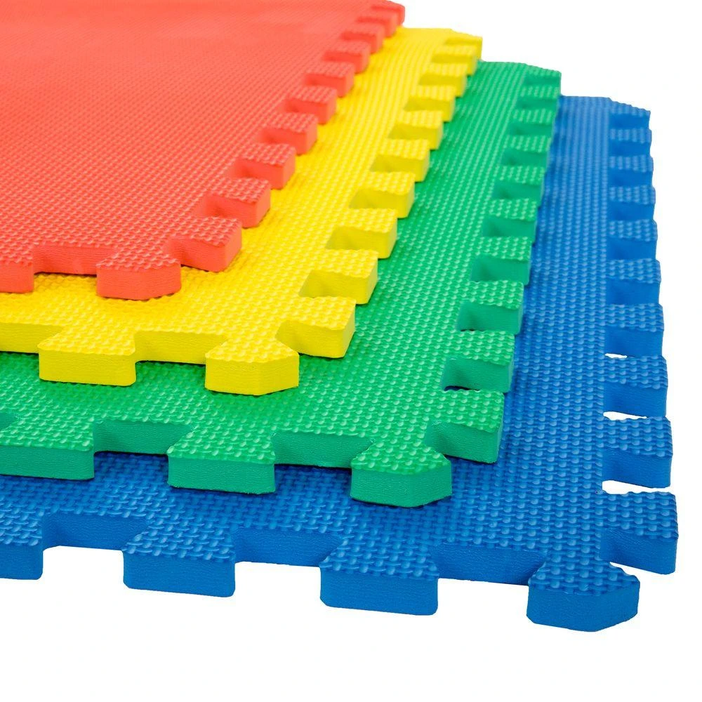 Stalwart Multi-Color 24 In. X 24 In. X 0.50 In. Interlocking EVA Foam Floor Mat (4-Pack) 4 Stalwart Multi-Color 24 In. X 24 In. X 0.50 In. Interlocking EVA Foam Floor Mat (4-Pack) - Image 4