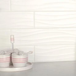 Daltile Restore Bright White 4 In. X 16 In. Ceramic Wavy Wall Tile (13.20 Sq. Ft. / Case) 12 Daltile Restore Bright White 4 In. X 16 In. Ceramic Wavy Wall Tile (13.20 Sq. Ft. / Case) -Floor Promotion Store c395289cf5a96e433fab955f8823f916 1800x1800