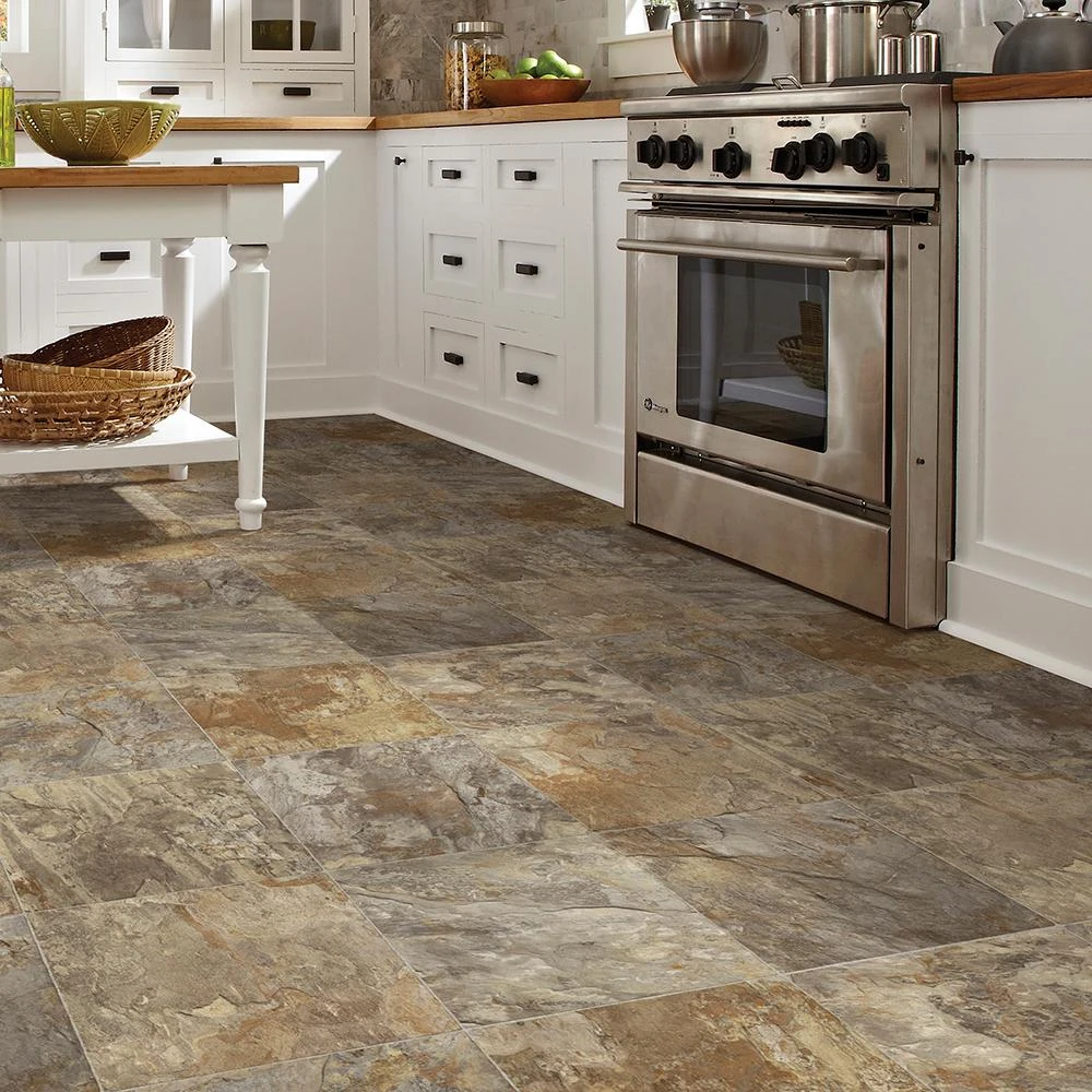 IVC Fowler Tile Residential Vinyl Sheet, Sold By 13.2 Ft. Wide X Custom Length 2 IVC Fowler Tile Residential Vinyl Sheet, Sold By 13.2 Ft. Wide X Custom Length - Image 2