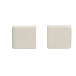 American Olean Starting Line Biscuit Gloss Ceramic Bullnose Tile, 2-in X 2-in.
