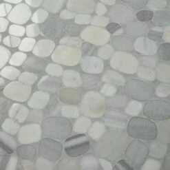 Daltile Stone Decor Shadow 12 In. X 12 In. X 10 Mm Marble Pebble Mosaic Floor And Wall Tile (0.95 Sq. Ft./ Piece)