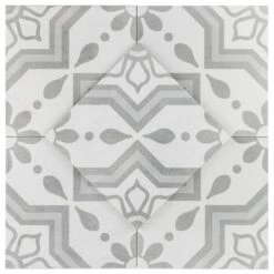 Ivy Hill Tile Sintra Silver Sky Encaustic 9 In. X 9 In. X 10mm Mate Porcelain Floor And Wall Tile (20 Pieces / 10.65 Sq. Ft. / Box) -Floor Promotion Store c62622d1350b0f1c22a31290c5bde39e 1800x1800