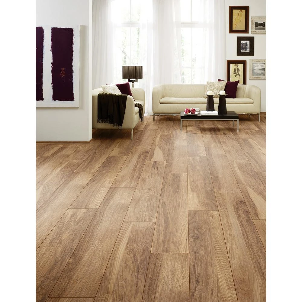 Home Decorators Collection Shefton Hickory 12mm Thick X 6.1 In. Wide X 47.64 In. Length Laminate Flooring (14.13 Sq. Ft. / Case) 8 Home Decorators Collection Shefton Hickory 12mm Thick X 6.1 In. Wide X 47.64 In. Length Laminate Flooring (14.13 Sq. Ft. / Case) - Image 8