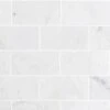 Ivy Hill Tile White Carrara 3 In. X 6 In. X 9mm Polished Marble Subway Tile (40 Pieces / 5 Sq. Ft. / Box)