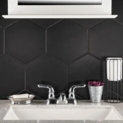 Merola Tile Textile Hex Black 8-5/8 In. X 9-7/8 In. Porcelain Floor And Wall Tile (11.56 Sq. Ft. / Case) 28 Merola Tile Textile Hex Black 8-5/8 In. X 9-7/8 In. Porcelain Floor And Wall Tile (11.56 Sq. Ft. / Case) -Floor Promotion Store cd95085917e0b8efda495ee66919246a 40942693 592e 442c b2d7 9907a496bbfd 1800x1800