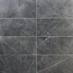 Bond Tile Elegant Amani Gray 12 In. X 24 In. Matte Marble Look Porcelain Floor And Wall Tile (6 Pieces 11.62 Sq. Ft. / Case)