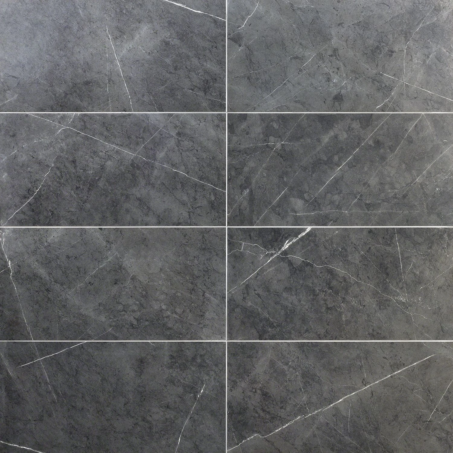 Bond Tile Elegant Amani Gray 12 In. X 24 In. Matte Marble Look Porcelain Floor And Wall Tile (6 Pieces 11.62 Sq. Ft. / Case) 1 Bond Tile Elegant Amani Gray 12 In. X 24 In. Matte Marble Look Porcelain Floor And Wall Tile (6 Pieces 11.62 Sq. Ft. / Case)