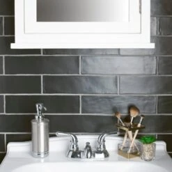 Merola Tile Chester Matte Nero 3 In. X 12 In. Ceramic Wall Subway Tile (5.93 Sq. Ft. / Case) 30 Merola Tile Chester Matte Nero 3 In. X 12 In. Ceramic Wall Subway Tile (5.93 Sq. Ft. / Case) -Floor Promotion Store ce6d457bf3086d1b3f471705f717d205 1800x1800
