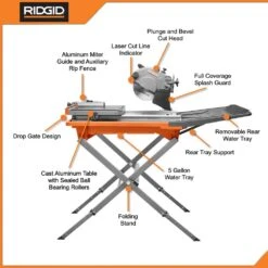 RIDGID 12 Amp Corded 8 In. Tile Saw With Extended Rip 17 RIDGID 12 Amp Corded 8 In. Tile Saw With Extended Rip -Floor Promotion Store cf0333add152165a9256b6b1e8088e33 1800x1800