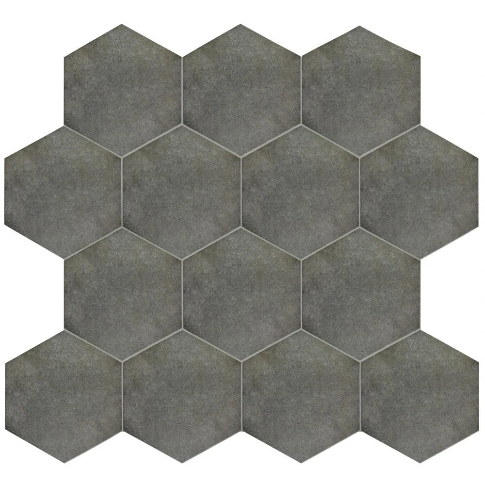 Merola Tile Vintage Hex Marengo 8-5/8 In. X 9-7/8 In. Porcelain Floor And Wall Tile (11.56 Sq. Ft. / Case) 6 Merola Tile Vintage Hex Marengo 8-5/8 In. X 9-7/8 In. Porcelain Floor And Wall Tile (11.56 Sq. Ft. / Case) - Image 6