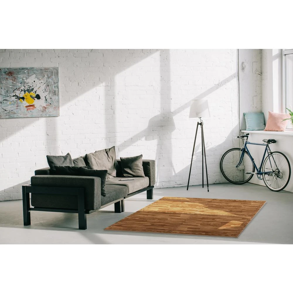 TrafficMASTER Brown/Travertine 24 In. X 24 In. X 0.47 In. Wood All Purpose Flooring (4-Pack) 7 TrafficMASTER Brown/Travertine 24 In. X 24 In. X 0.47 In. Wood All Purpose Flooring (4-Pack) - Image 7