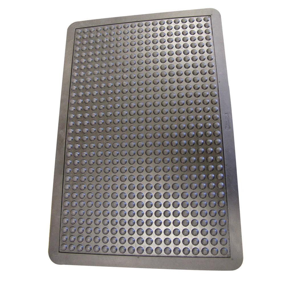 Rubber-Cal "Bubble-Top" Anti-Fatigue Floor Mat - 5/8 In X 2 Ft X 3 Ft Rubber Floor Mat - Black Borders 1 Rubber-Cal "Bubble-Top" Anti-Fatigue Floor Mat - 5/8 In X 2 Ft X 3 Ft Rubber Floor Mat - Black Borders
