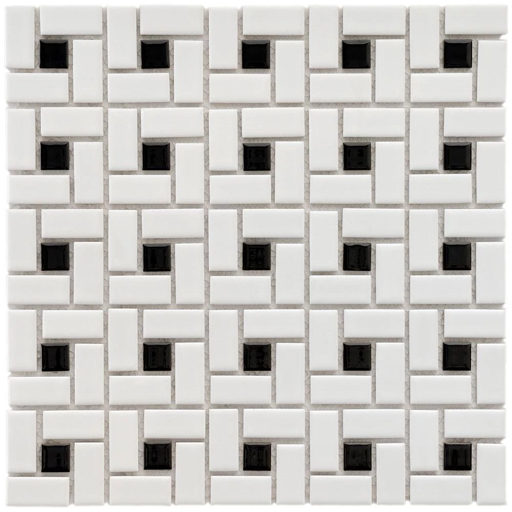 Merola Tile Spiral Blue And White 12-1/2 In. X 12-1/2 In. X 6 Mm Porcelain Mosaic Tile (11.07 Sq. Ft. / Case) 16 Merola Tile Spiral Blue And White 12-1/2 In. X 12-1/2 In. X 6 Mm Porcelain Mosaic Tile (11.07 Sq. Ft. / Case) - Image 16