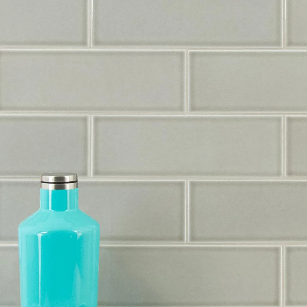 MSI Dove Gray Handcrafted 3 In. X 6 In. Glossy Ceramic Gray Subway Tile (1 Sq. Ft. / Case) 8 MSI Dove Gray Handcrafted 3 In. X 6 In. Glossy Ceramic Gray Subway Tile (1 Sq. Ft. / Case) - Image 8