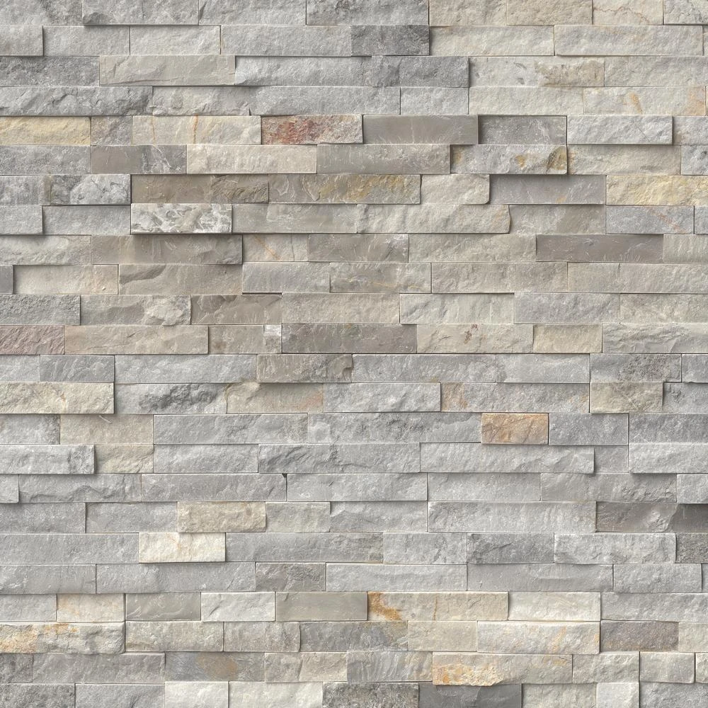 MSI Golden White Ledger Panel 6 In. X 24 In. Natural Quartzite Slate Wall Tile (10 Cases/40 Sq. Ft./pallet) 9 MSI Golden White Ledger Panel 6 In. X 24 In. Natural Quartzite Slate Wall Tile (10 Cases/40 Sq. Ft./pallet) - Image 9