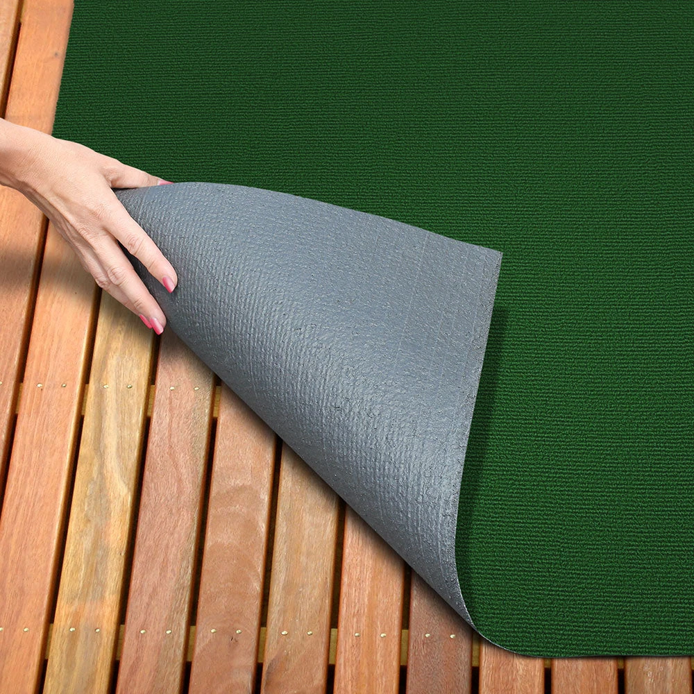 Indoor/Outdoor Carpet With Rubber Marine Backing - Green 6' X 10' - Several Sizes Available - Carpet Flooring For Patio, Porch, Deck, Boat, Basement Or Garage 2 Indoor/Outdoor Carpet With Rubber Marine Backing - Green 6' X 10' - Several Sizes Available - Carpet Flooring For Patio, Porch, Deck, Boat, Basement Or Garage - Image 2
