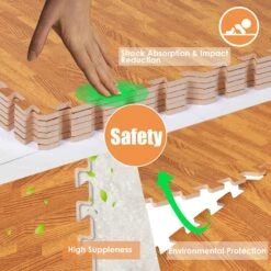 Gymax 12 Pieces EVA Foam Floor Interlocking Tile Mat W/ Natural Wood Grain 16 Gymax 12 Pieces EVA Foam Floor Interlocking Tile Mat W/ Natural Wood Grain -Floor Promotion Store db1fd85b 132a 4ca0 87af 5f15786a0934.c17c497b0dcc13e388121d63709ebeca 1800x1800