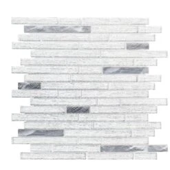 Jeffrey Court Ice Pencil 11.5 In. X 11.875 In. X 8 Mm Interlocking Textured Glossy Glass/Metal Mosaic Tile 8 Jeffrey Court Ice Pencil 11.5 In. X 11.875 In. X 8 Mm Interlocking Textured Glossy Glass/Metal Mosaic Tile -Floor Promotion Store dbf3475b515fc1166f890d449f04bac8 1800x1800