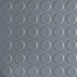 Husky Coin 10 Ft. Wide X Your Choice Length Grey Commercial Grade Vinyl Flooring