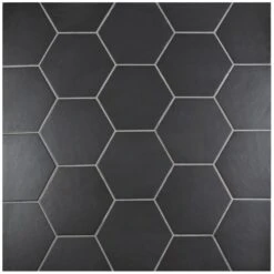 Merola Tile Hexatile Matte Nero 7 In. X 8 In. Porcelain Floor And Wall Tile (7.67 Sq. Ft./case) 13 Merola Tile Hexatile Matte Nero 7 In. X 8 In. Porcelain Floor And Wall Tile (7.67 Sq. Ft./case) -Floor Promotion Store e06d0df999312c3a4156f9fa2bdbba71 1800x1800