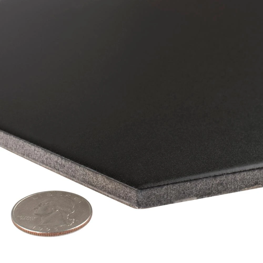 Merola Tile Textile Hex Black 8-5/8 In. X 9-7/8 In. Porcelain Floor And Wall Tile (11.56 Sq. Ft. / Case) 5 Merola Tile Textile Hex Black 8-5/8 In. X 9-7/8 In. Porcelain Floor And Wall Tile (11.56 Sq. Ft. / Case) - Image 5