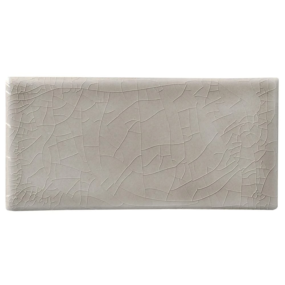 MSI Dove Gray Handcrafted 3 In. X 6 In. Glossy Ceramic Gray Subway Tile (1 Sq. Ft. / Case) 4 MSI Dove Gray Handcrafted 3 In. X 6 In. Glossy Ceramic Gray Subway Tile (1 Sq. Ft. / Case) - Image 4