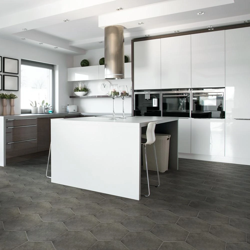 Merola Tile Vintage Hex Marengo 8-5/8 In. X 9-7/8 In. Porcelain Floor And Wall Tile (11.56 Sq. Ft. / Case) 12 Merola Tile Vintage Hex Marengo 8-5/8 In. X 9-7/8 In. Porcelain Floor And Wall Tile (11.56 Sq. Ft. / Case) - Image 12