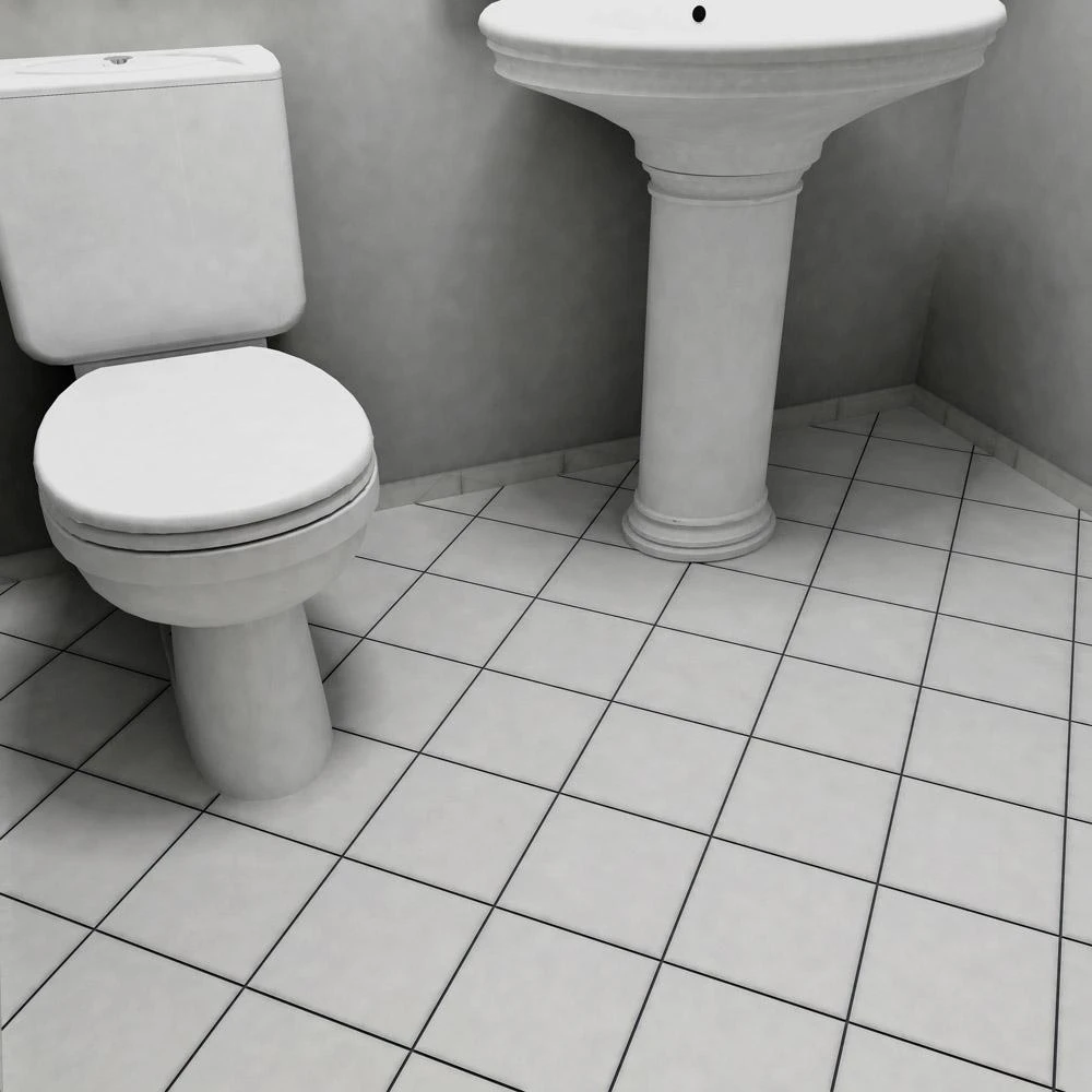 Merola Tile Revival White 7-3/4 In. X 7-3/4 In. Ceramic Floor And Wall Tile 2 Merola Tile Revival White 7-3/4 In. X 7-3/4 In. Ceramic Floor And Wall Tile - Image 2